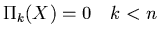 $\Pi_k(X)=0\quad k<n$