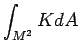 $
\displaystyle\int_{M^2}K dA
$
