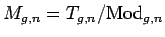 $M_{g, n} = T_{g, n}/ {\rm Mod}_{g, n}$