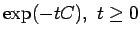 $\exp(-tC),~t \geq 0$
