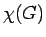 $ \chi(G)$